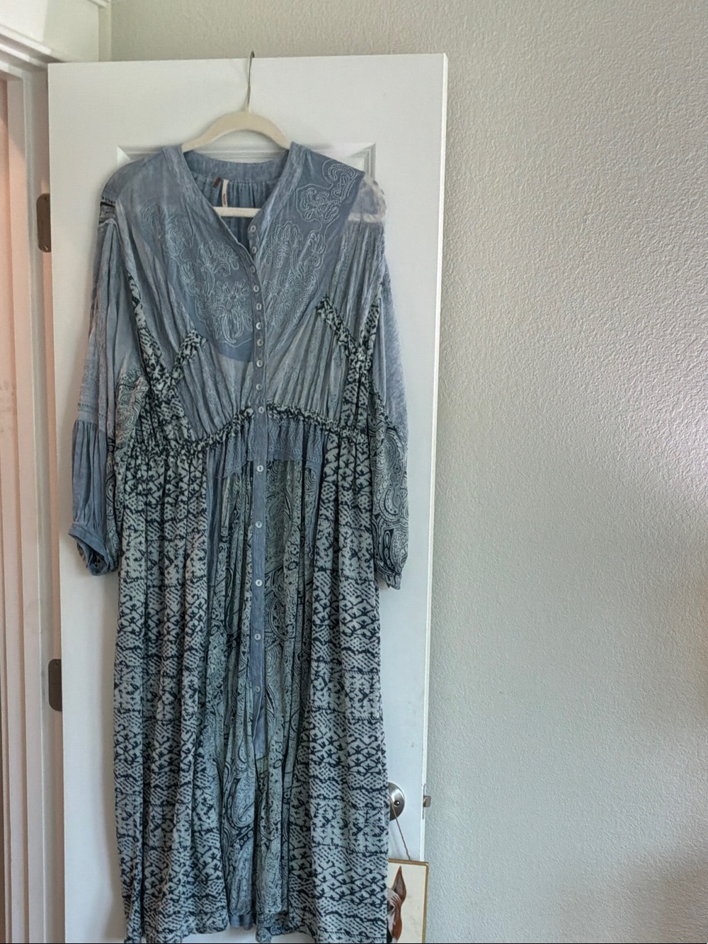 Free People light blue chambray  dress